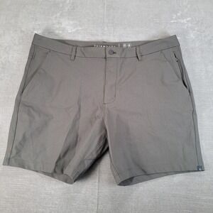 7 DIAMONDS INFINITY Mens Shorts Size 40 Gray Flat Front Zip Pocket